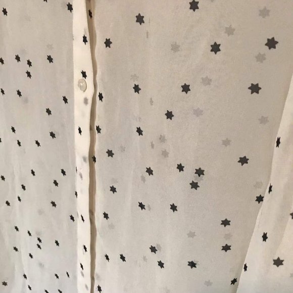 Uniqlo In great condition, sheer blouse with star patterns - Picture 3 of 3